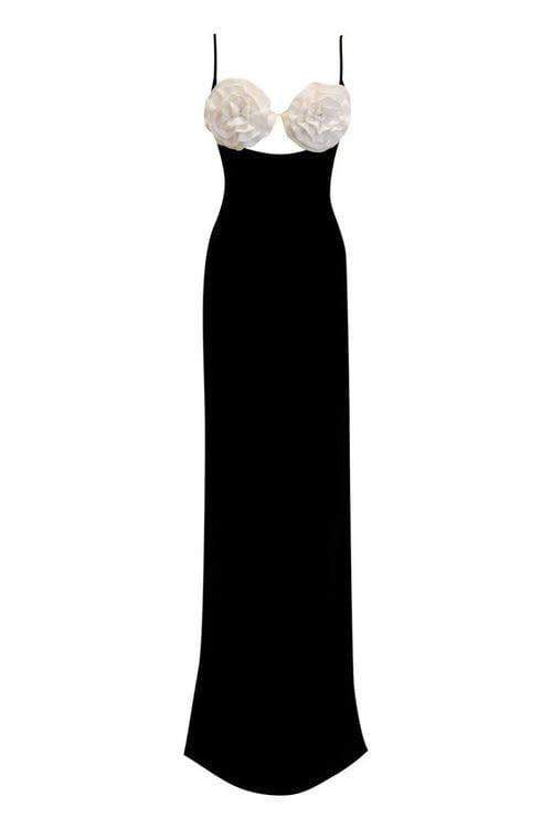 Emily Flower Bandage Maxi Slip Dress