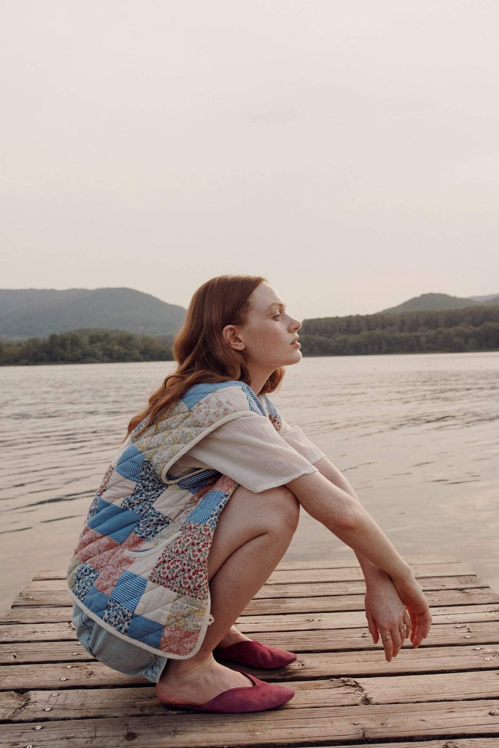 Enid Patterned Convertible Quilted Jacket