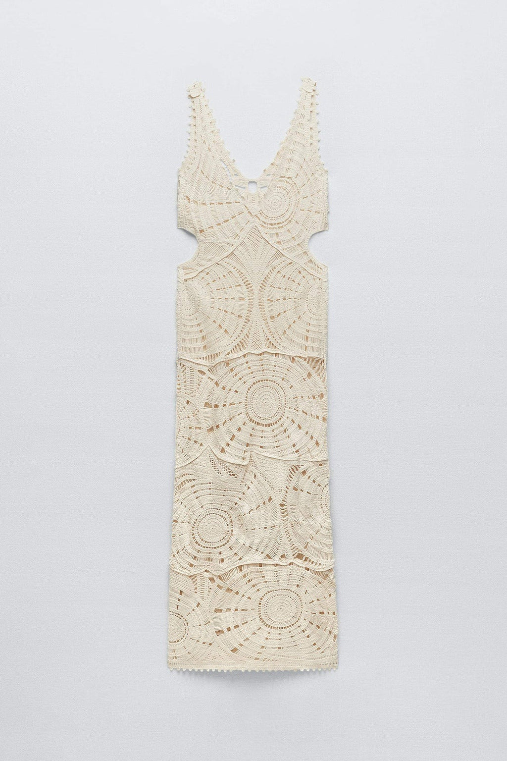 Ethel Cut-out Crochet Maxi-Length Dress