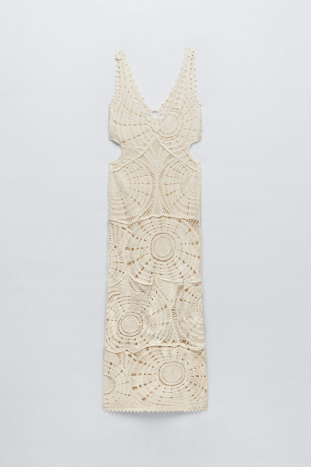 Ethel Cut-out Crochet Maxi-Length Dress