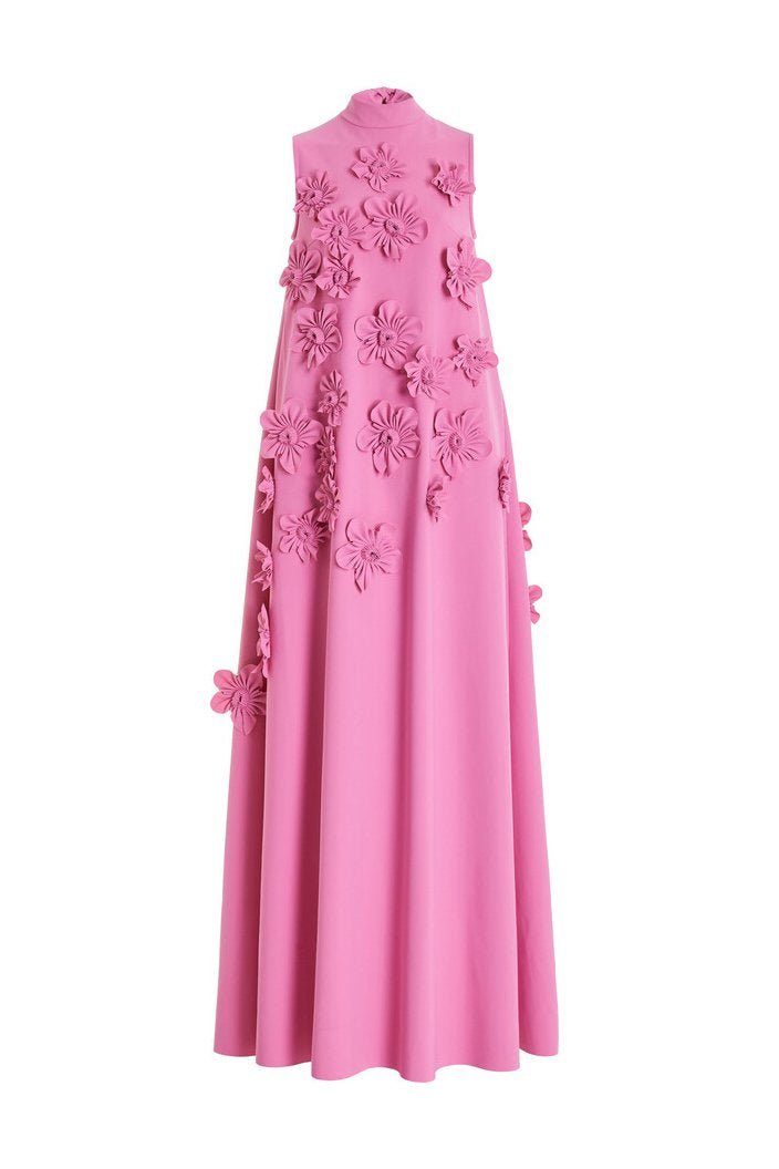 Ethel Flower Embellished Sleeveless Maxi-Length Dress
