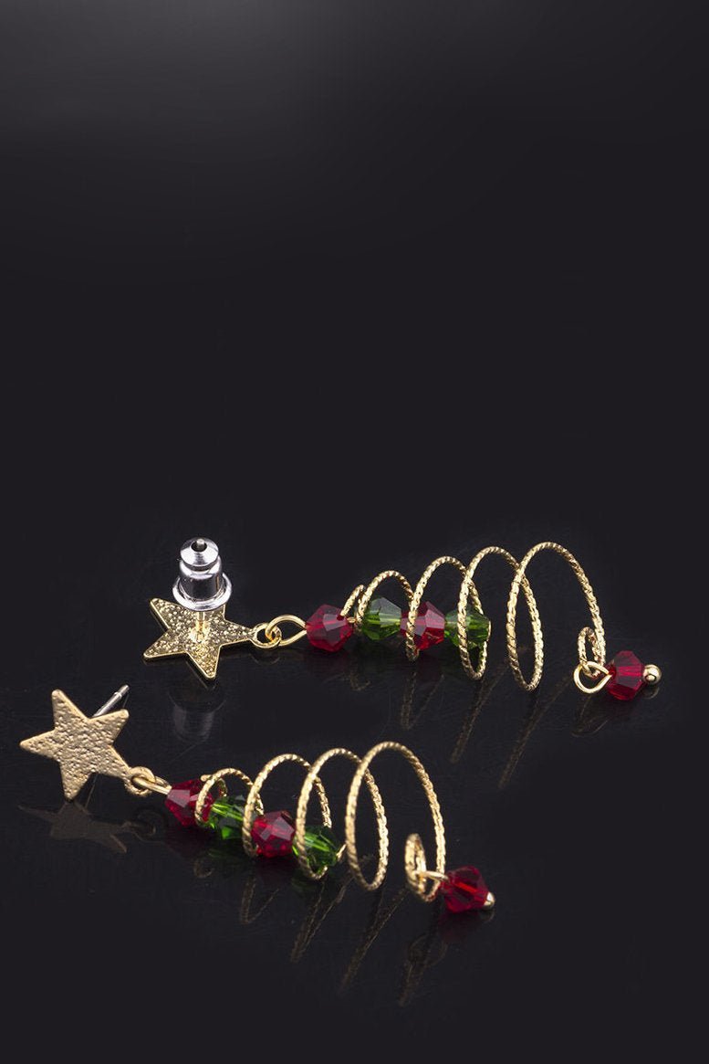 Statement Eudora Christmas Tree Drop Earrings
