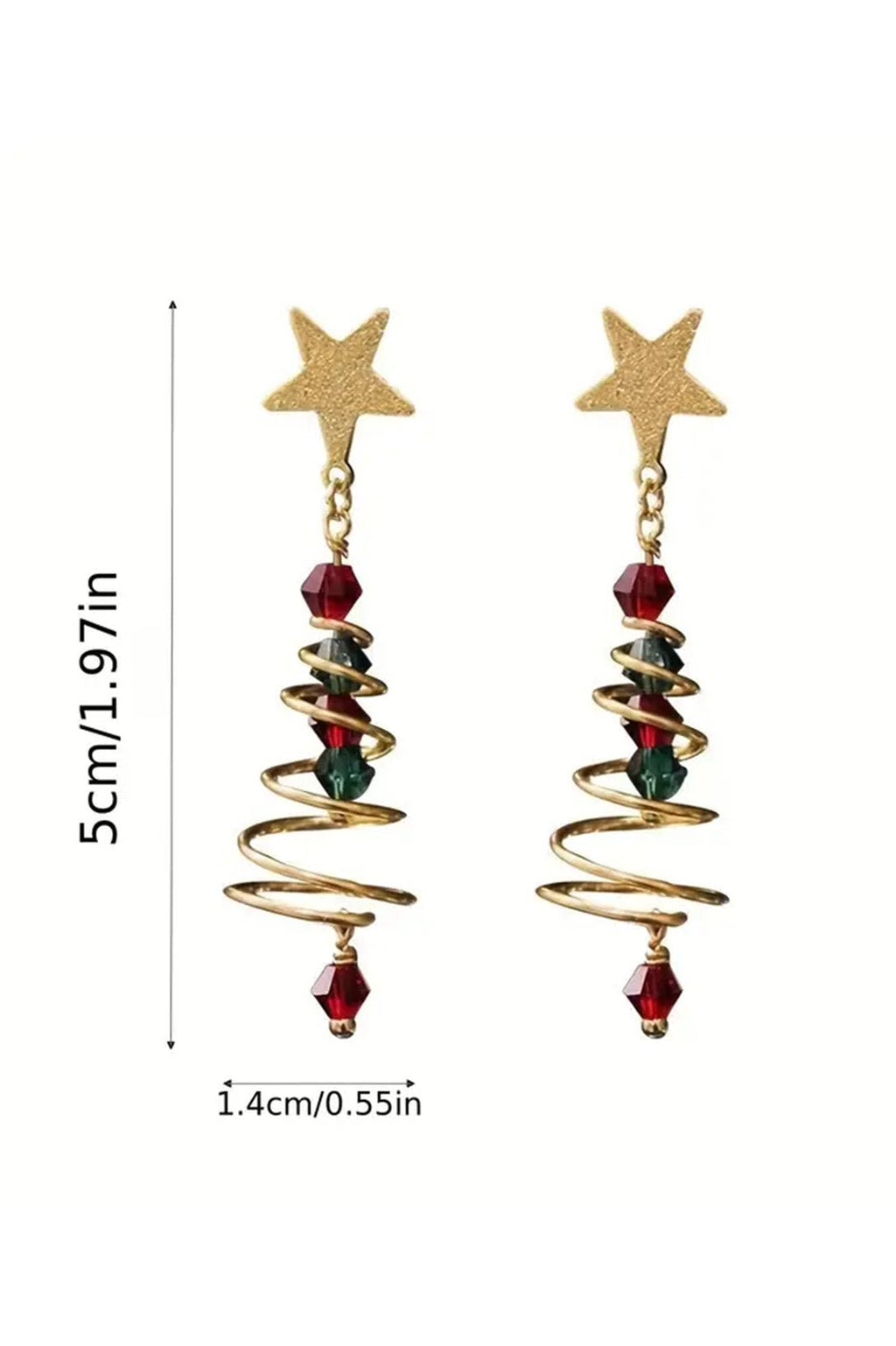 Statement Eudora Christmas Tree Drop Earrings