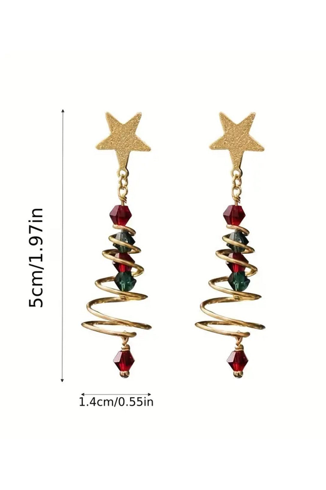 Statement Eudora Christmas Tree Drop Earrings
