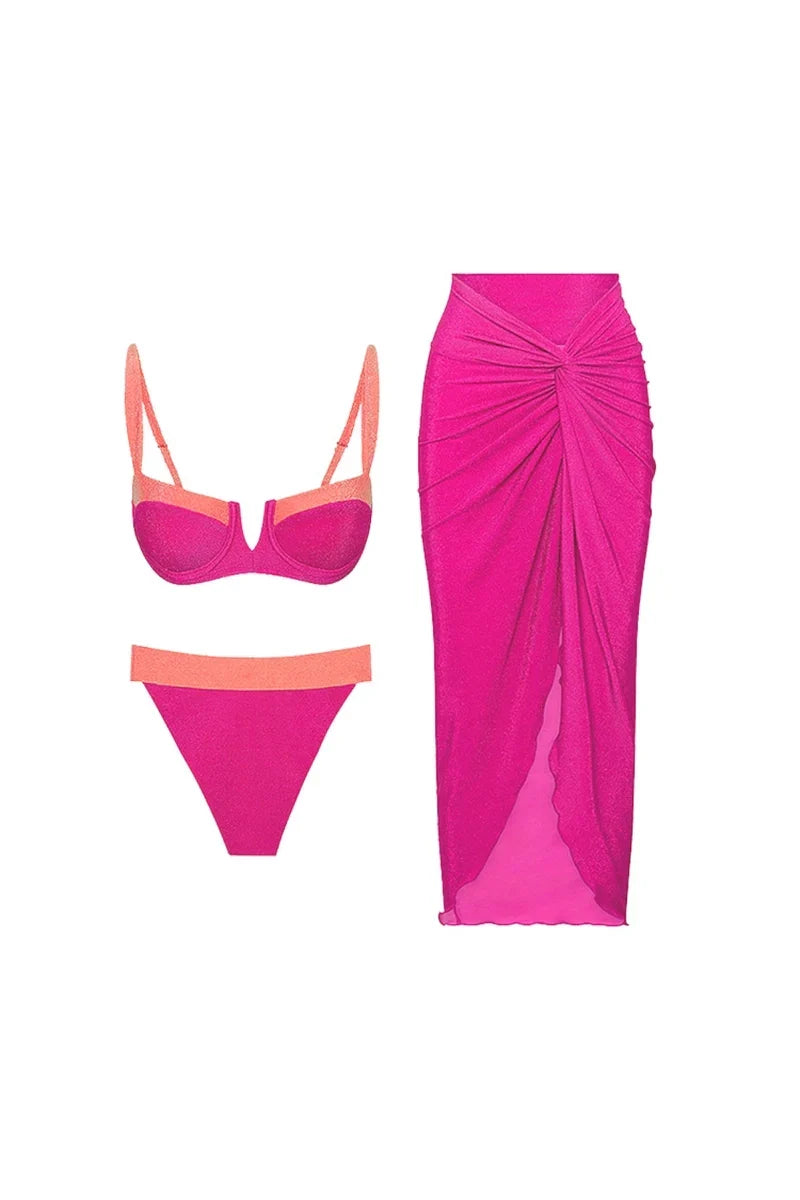 Fluorescent Sexy Two-Piece Bikini