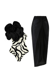 Black Floral Set