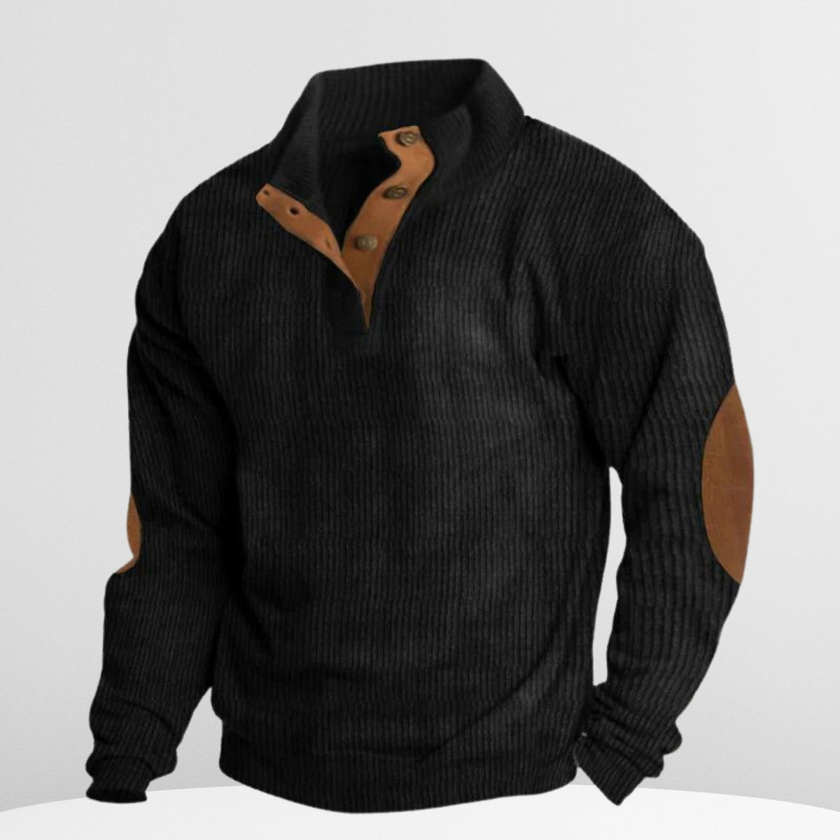 Breathable Denim Sweater with Lightweight Feel