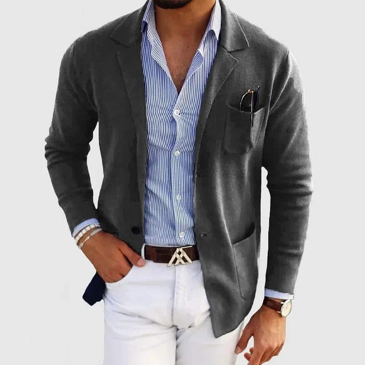 Polyester Blazer with Slim Fit