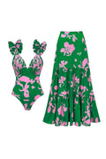Flower Print Resort Swimwear Set