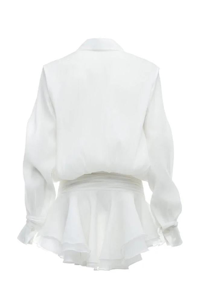 Modern Felicia Chiffon Mini Shirt Dress