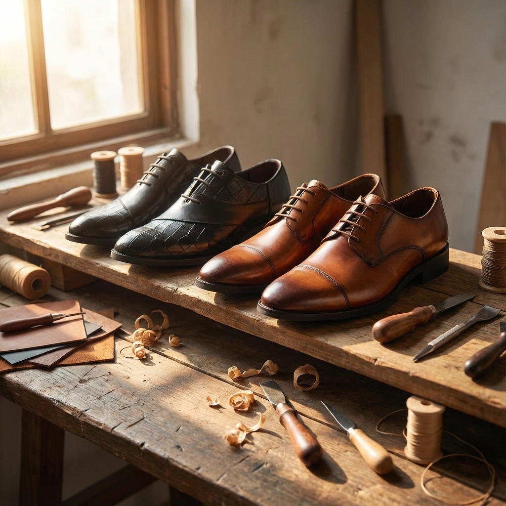 Minimalist Leather Oxford Shoes