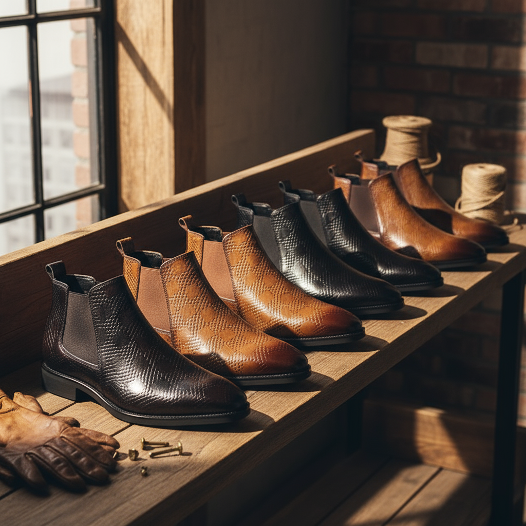 Casual Leather Chelsea Boots