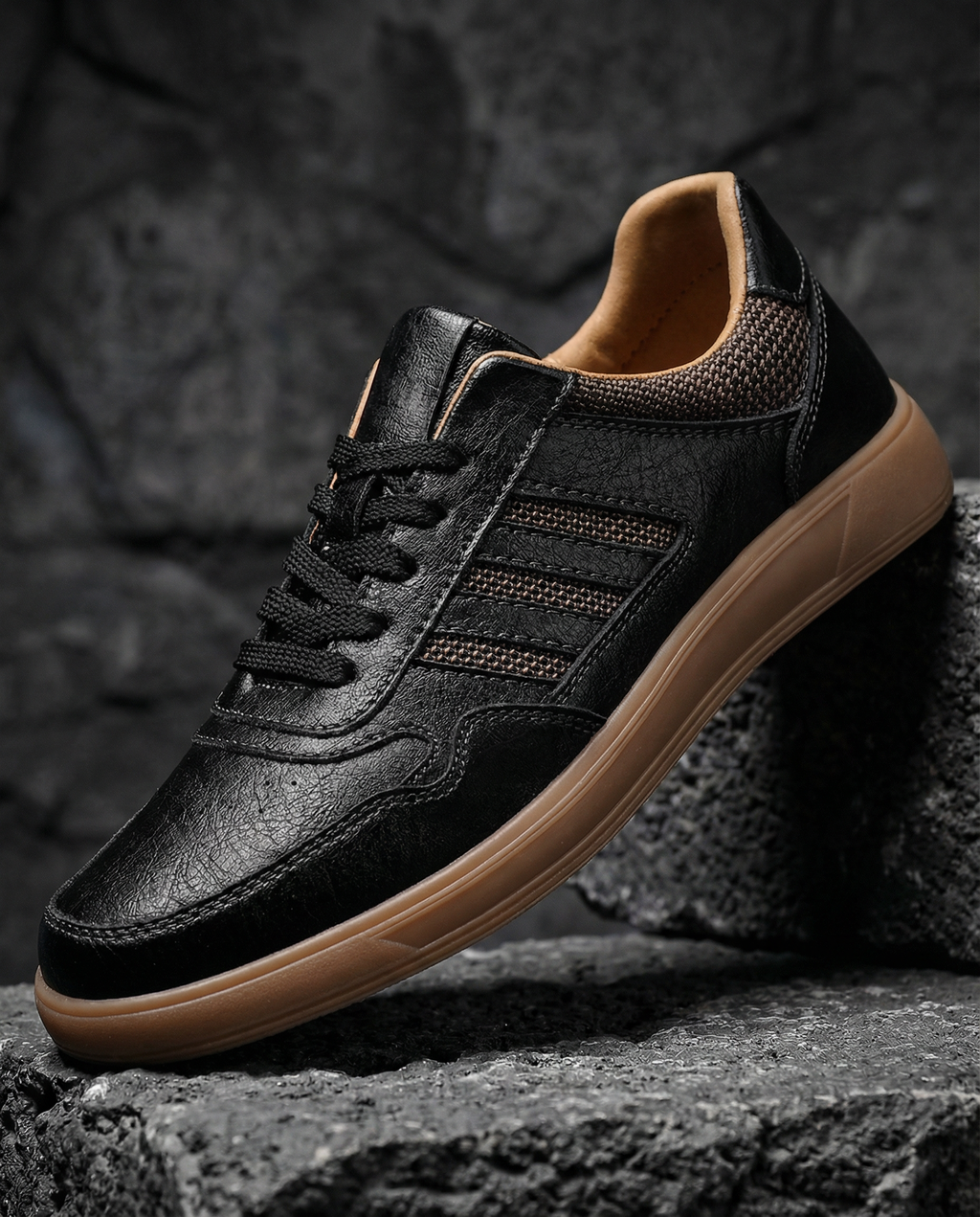 Leather Shoes with Rubber Sole