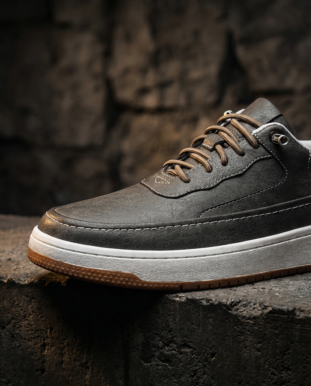 Casual Full-Grain Cowhide Leather Shoes