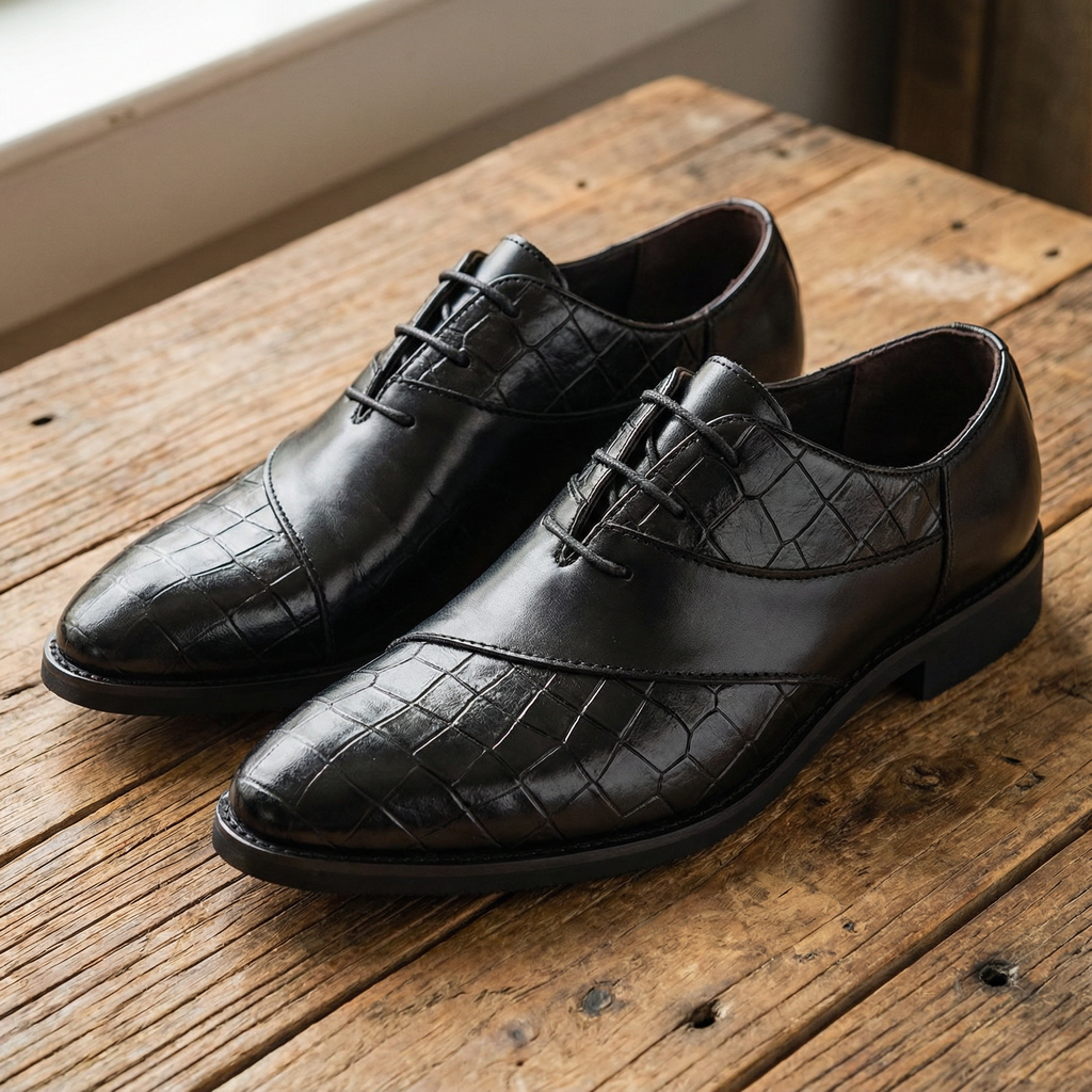 Minimalist Leather Oxford Shoes
