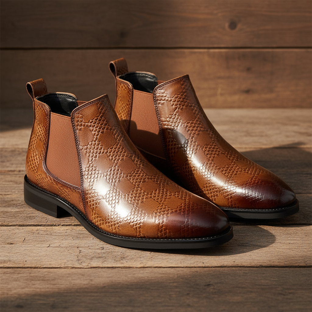 Casual Leather Chelsea Boots