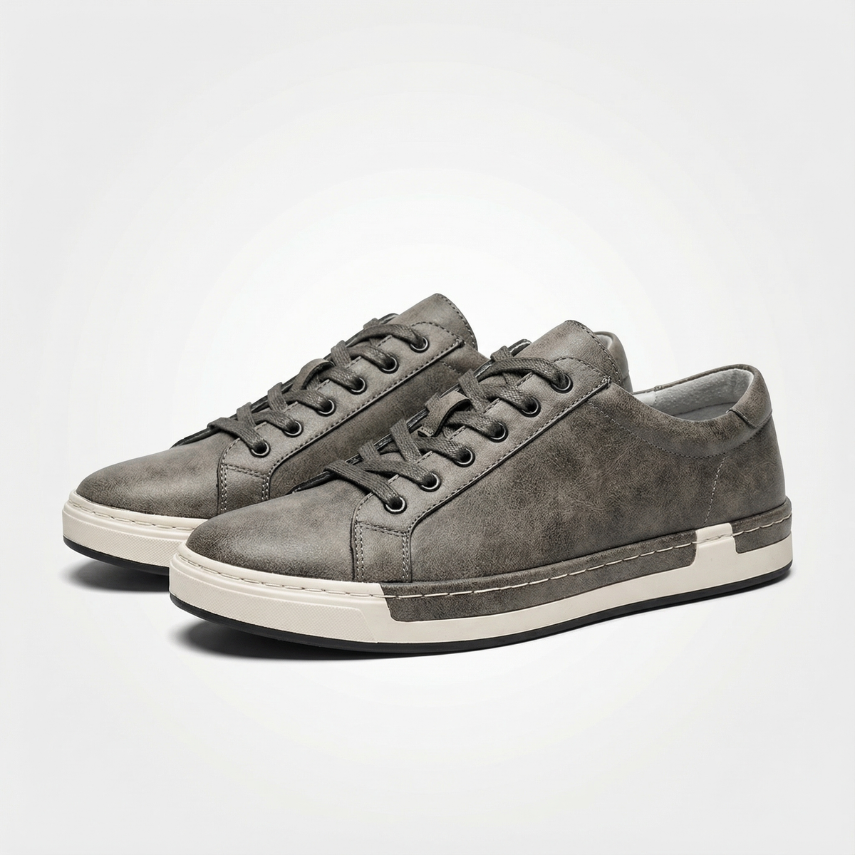 Vegan Leather Sneakers with All-Day Comfort