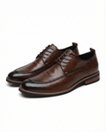 Leather Derby Shoes with Sturdy Sole