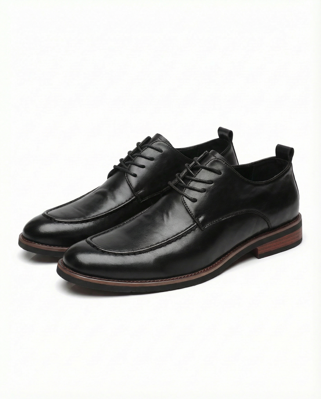 Leather Derby Shoes with Sturdy Sole