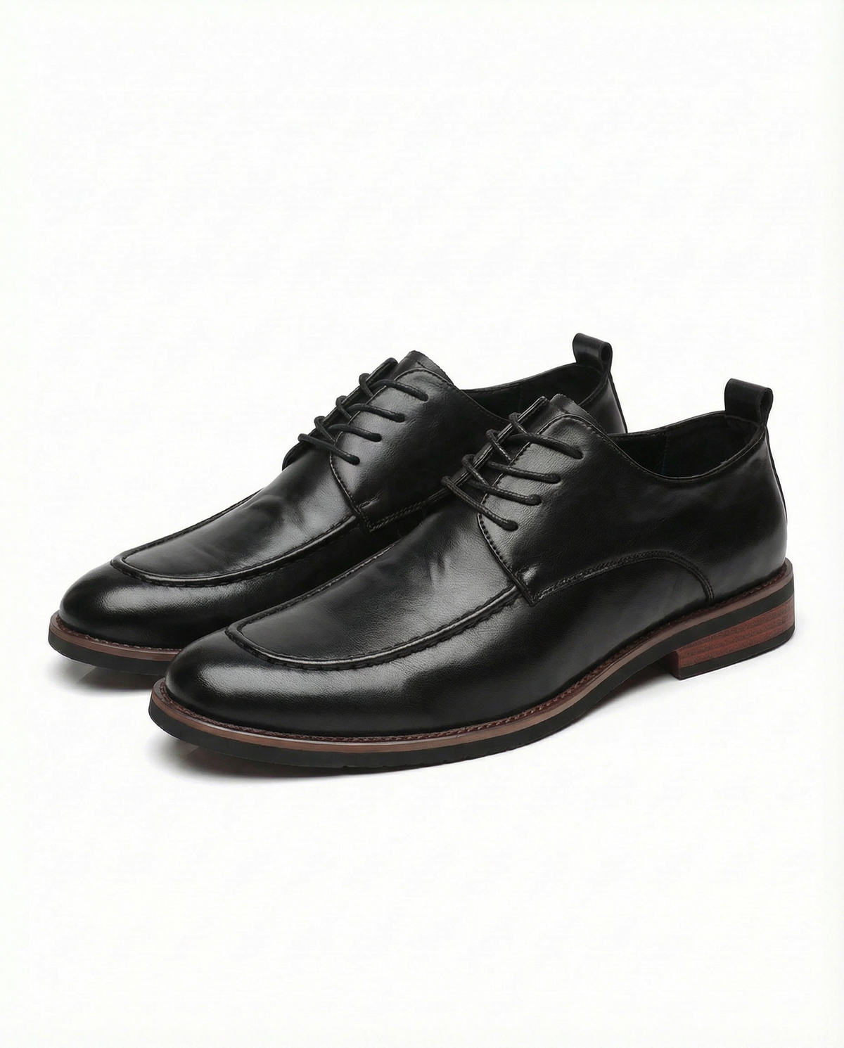 Leather Derby Shoes with Sturdy Sole