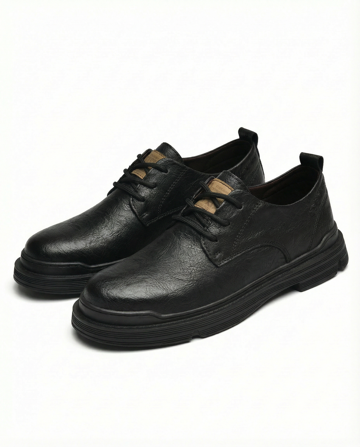 Full-Grain Leather Derby Shoes with Broken-In Comfort