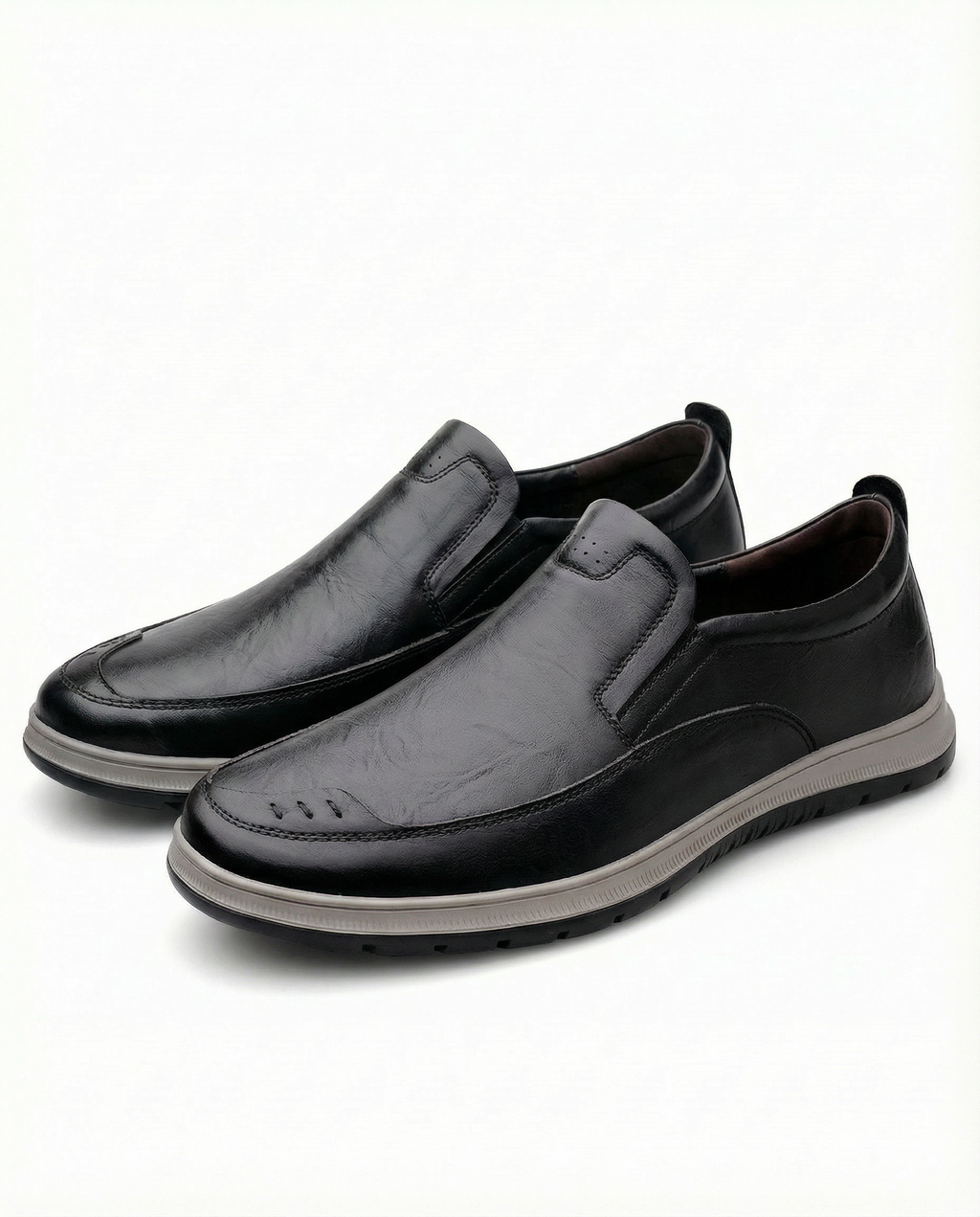 Full-Grain Leather Slip-On Shoes with Broken-In Comfort