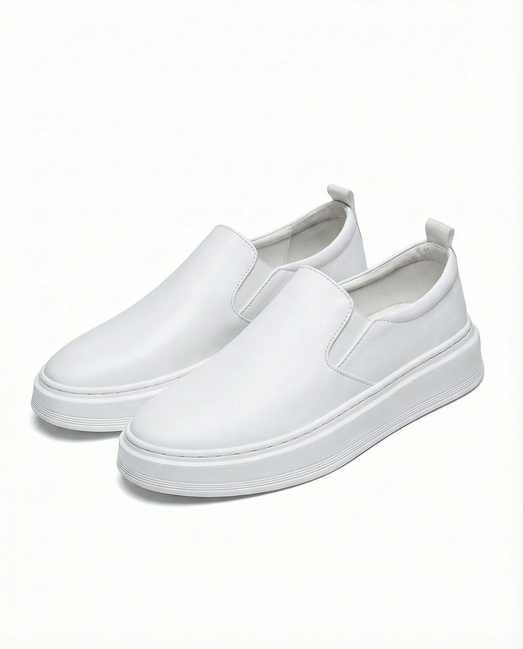 Leather Slip-On Shoes with Broken-In Comfort