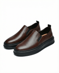 Leather Slip-On Shoes with Broken-In Comfort