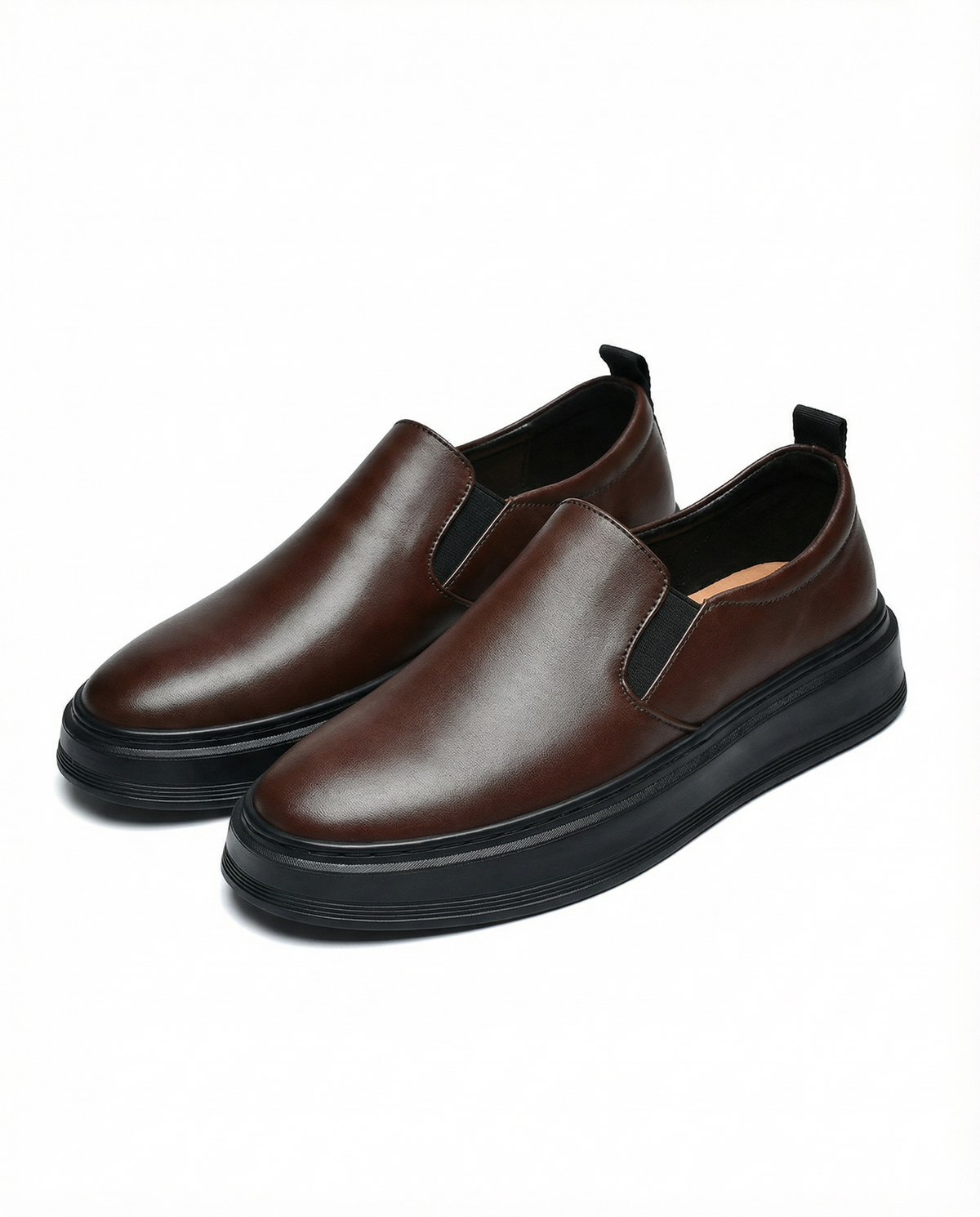 Leather Slip-On Shoes with Broken-In Comfort