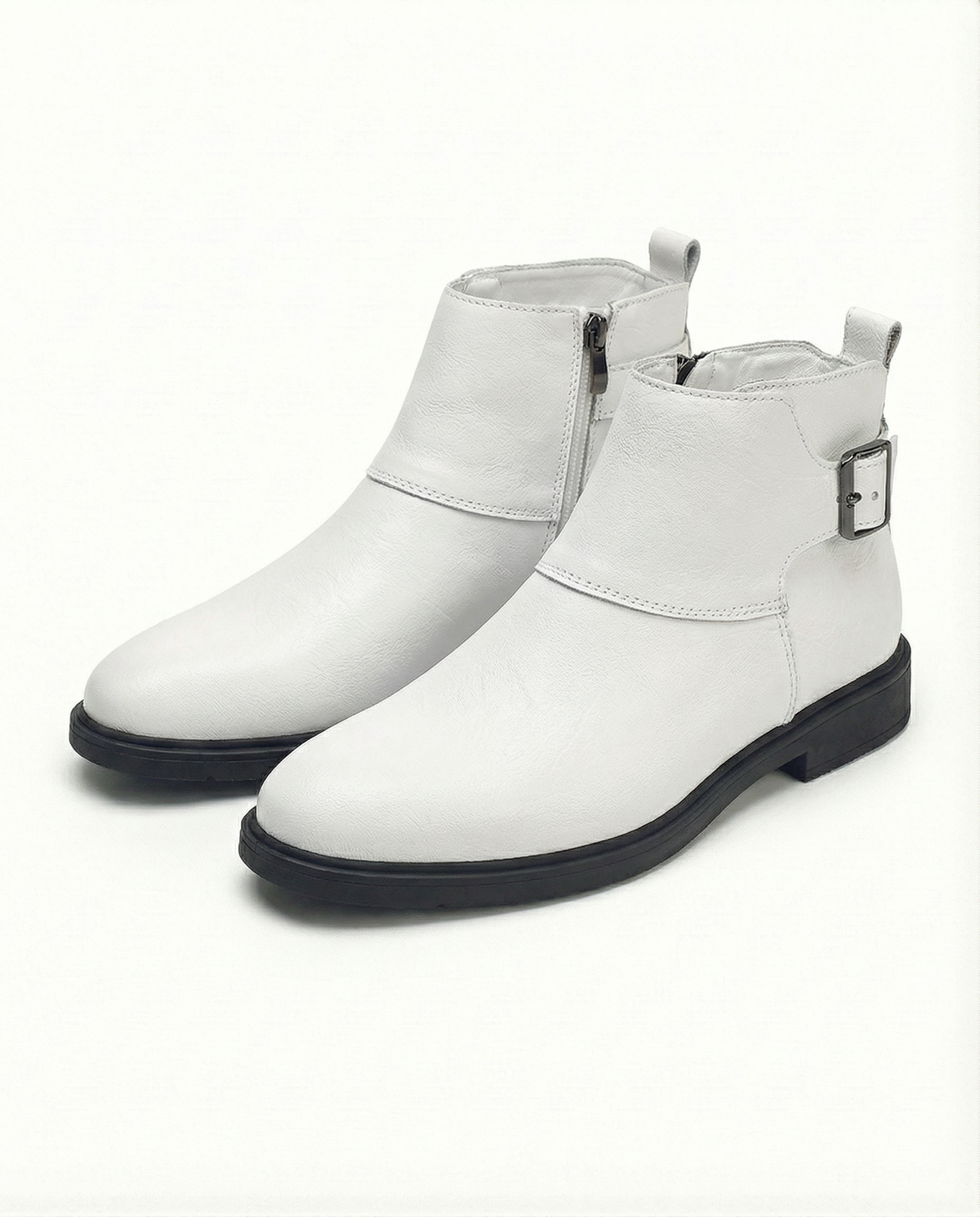 Cowhide Leather Boots with Broken-In Comfort