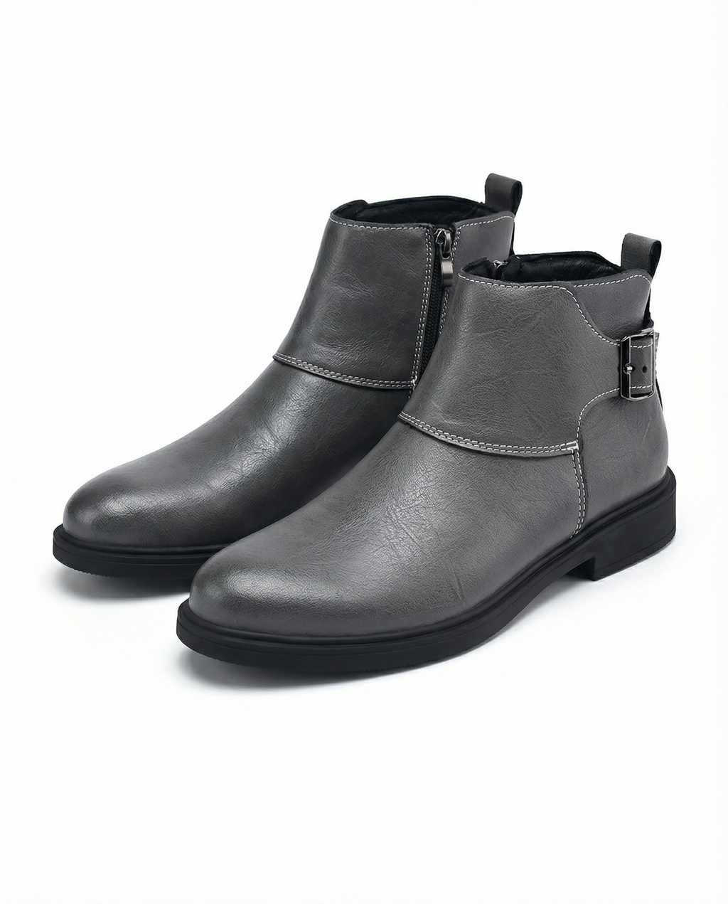 Cowhide Leather Boots with Broken-In Comfort