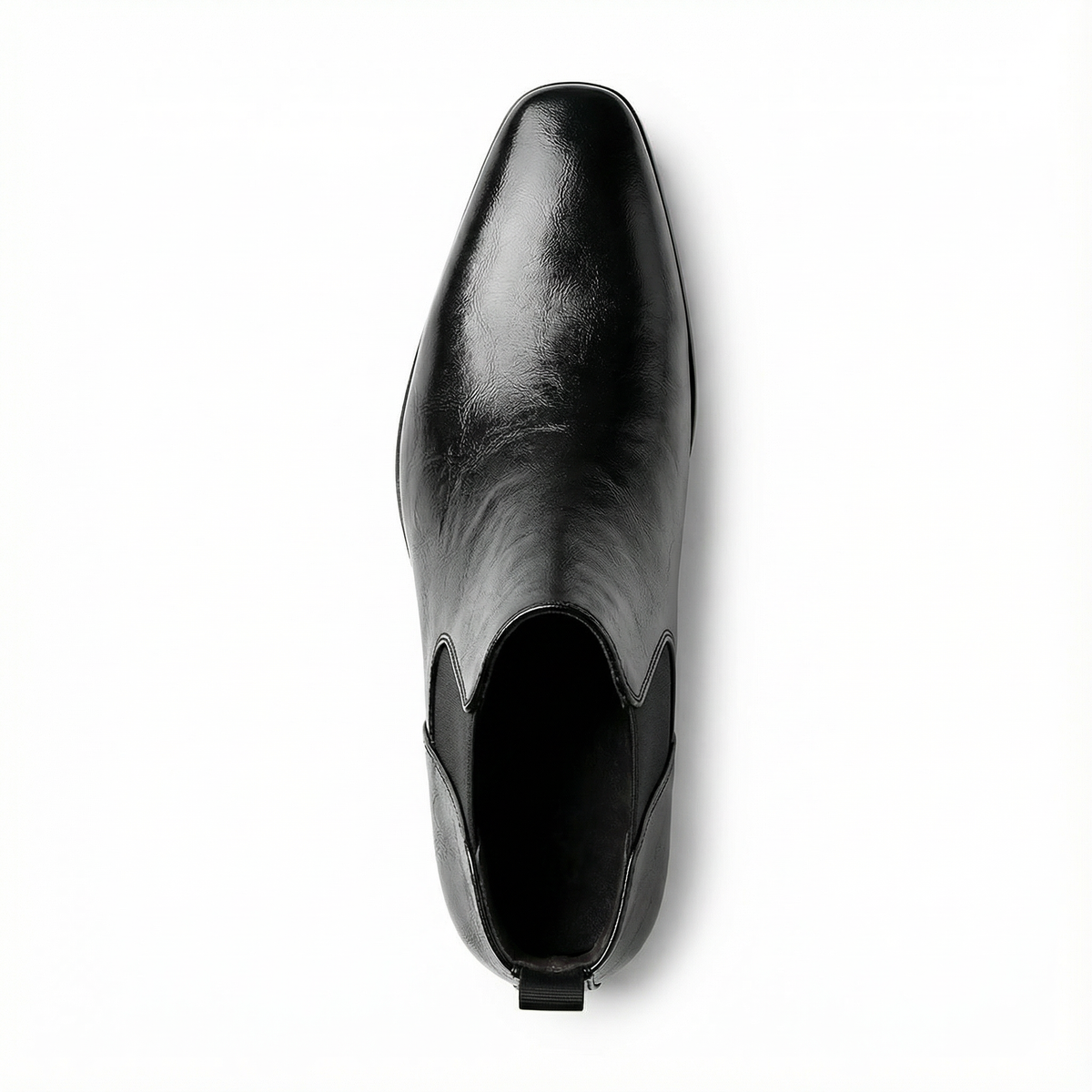 Full-Grain Leather Chelsea Boots with Patina Finish