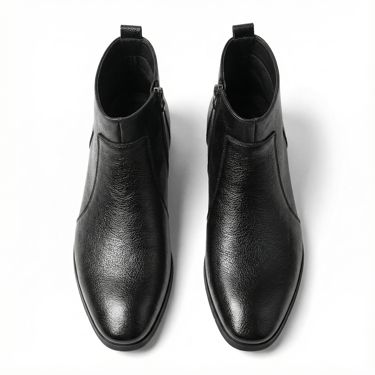 Full-Grain Leather Boots with Sturdy Sole