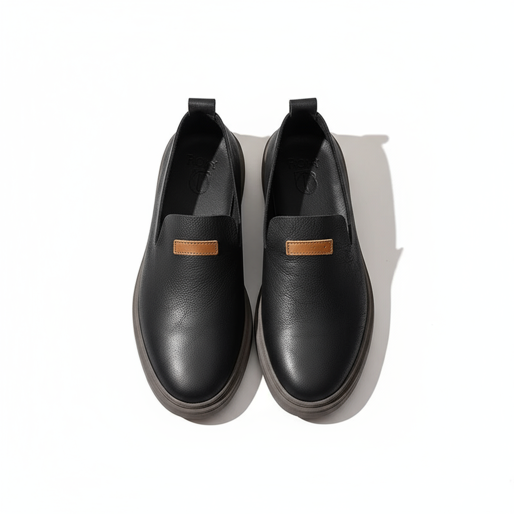 Full-Grain Leather Loafers with Broken-In Comfort