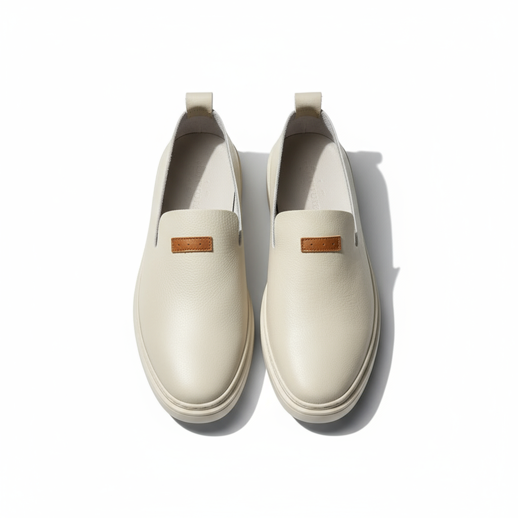 Full-Grain Leather Loafers with Broken-In Comfort