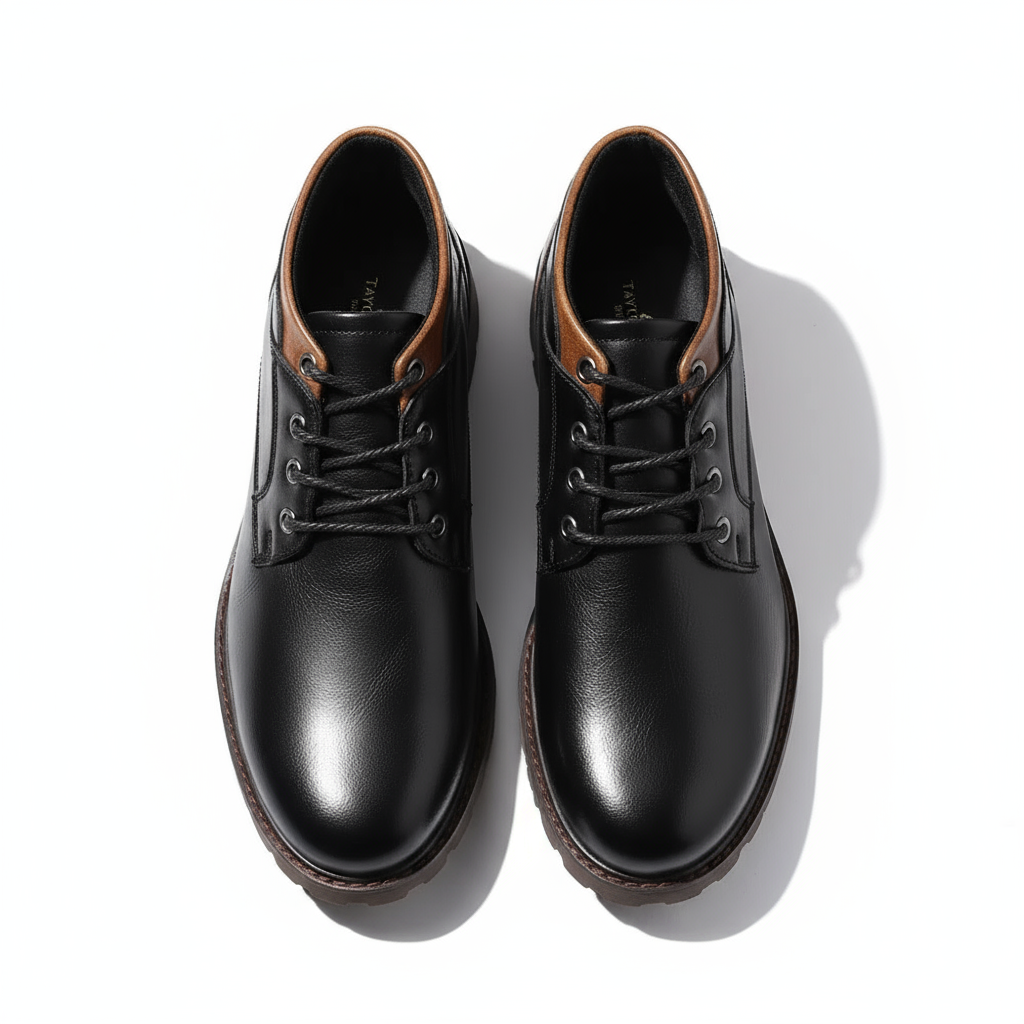 Full-Grain Leather Boots with Reinforced Stitching