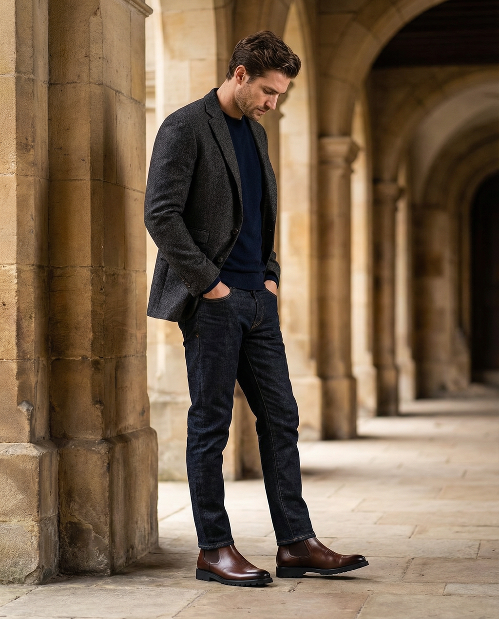 Leather Chelsea Boots with Broken-In Comfort