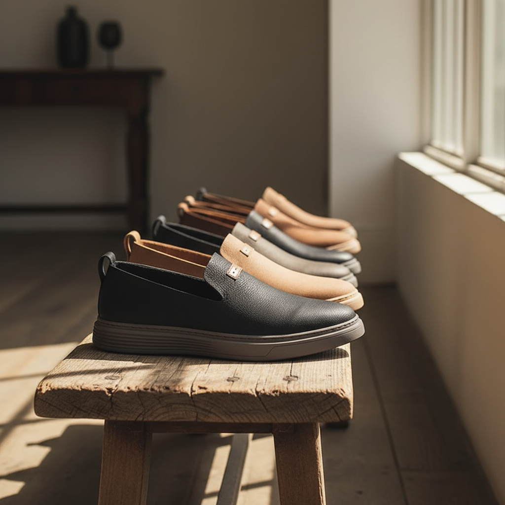 Full-Grain Leather Loafers with Broken-In Comfort