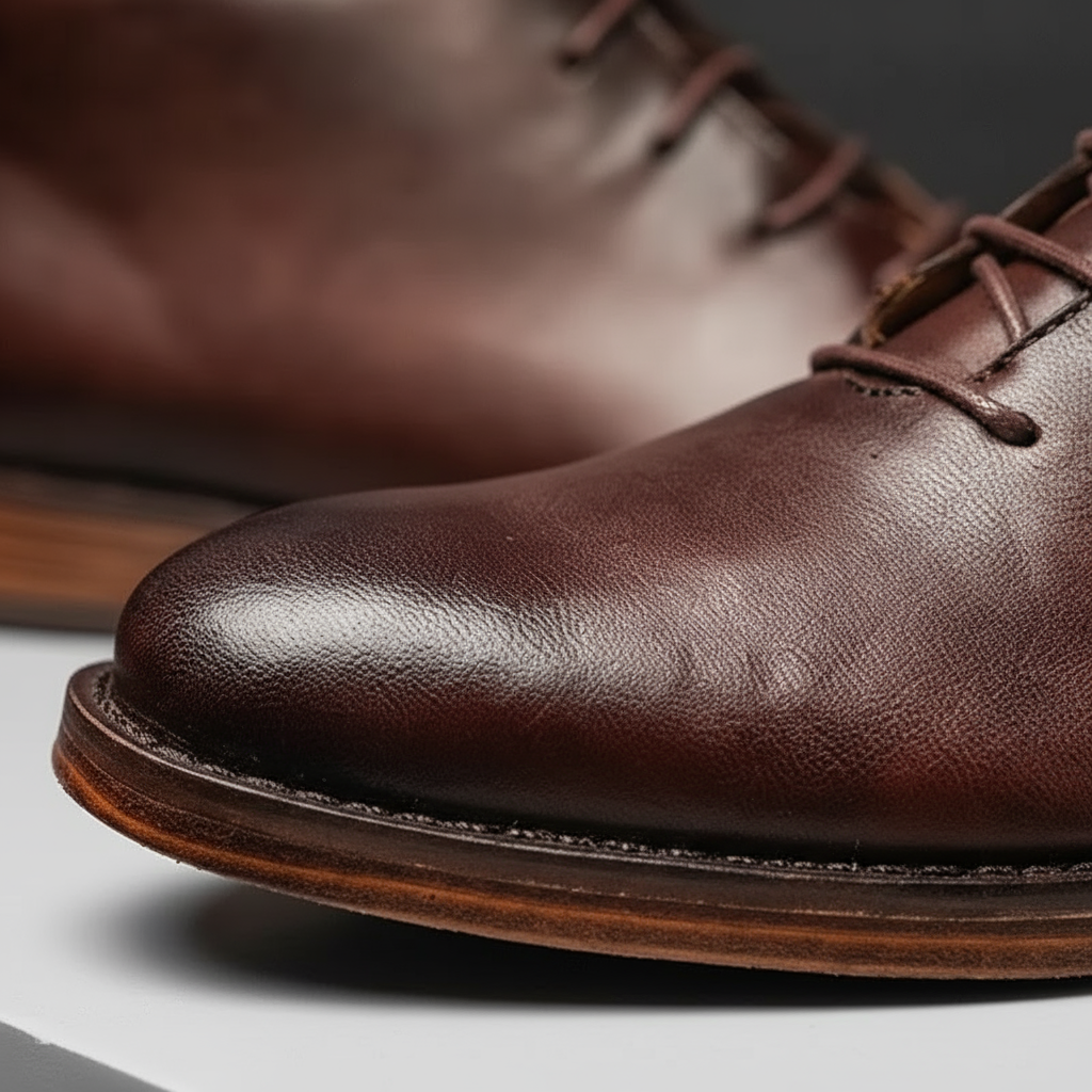 Full-Grain Leather Boots with Welted Construction