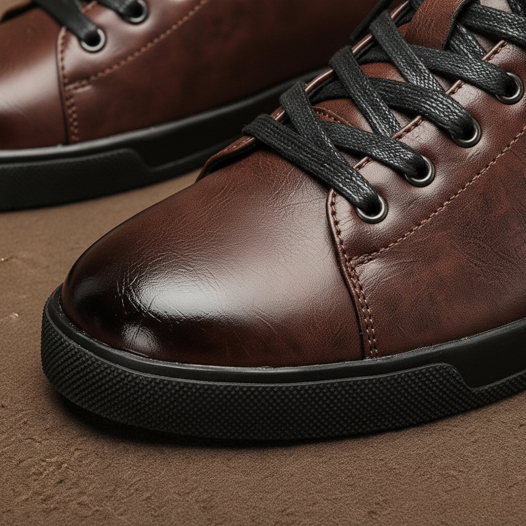 Leather Shoes with City-Ready Traction