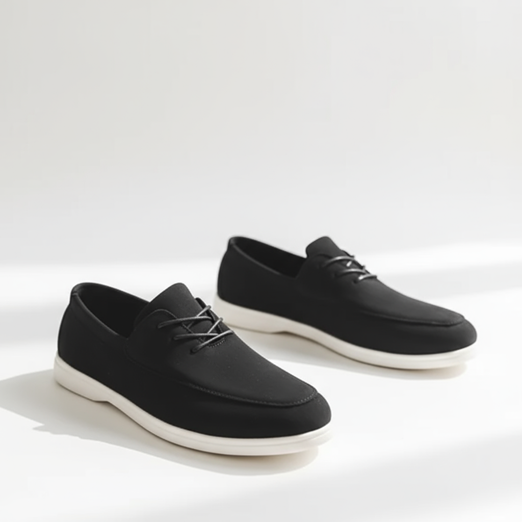 Suede Loafers with Cushioned Sole