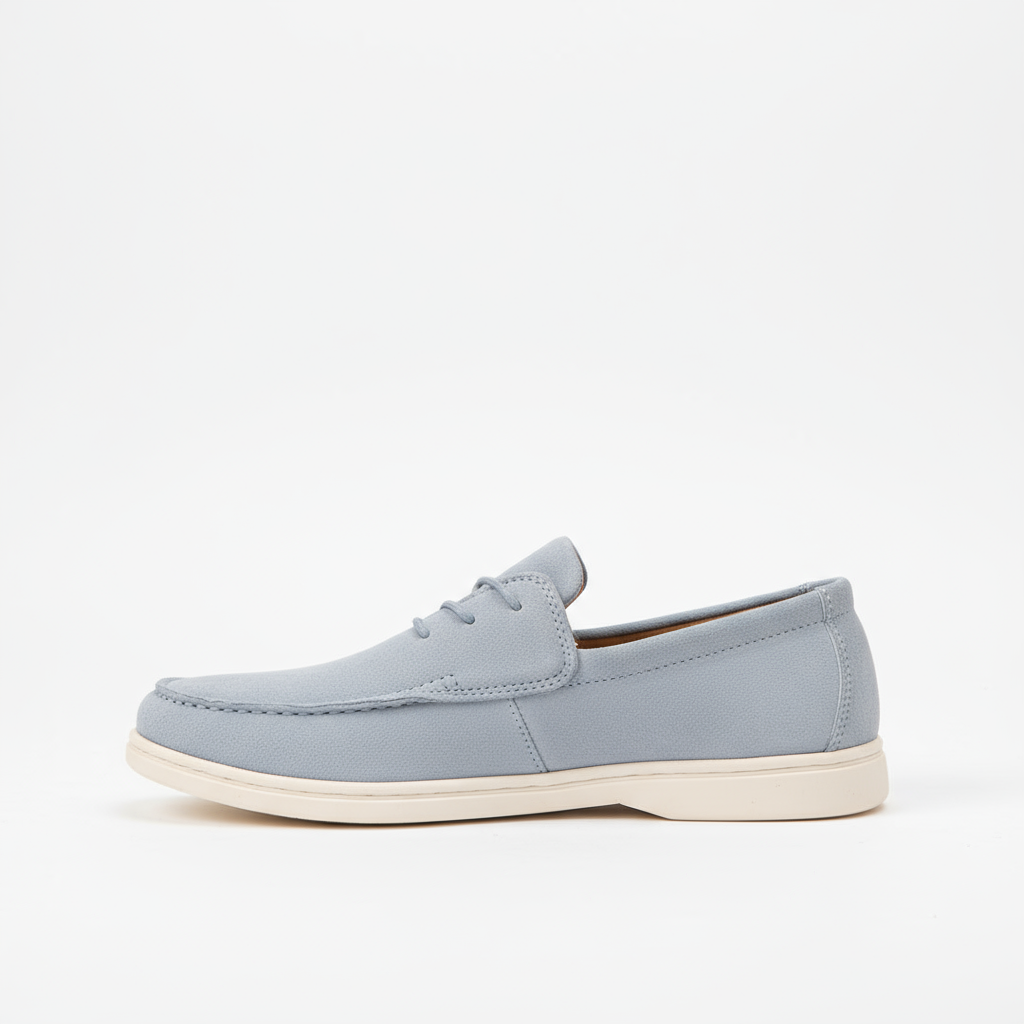 Suede Loafers with Cushioned Sole