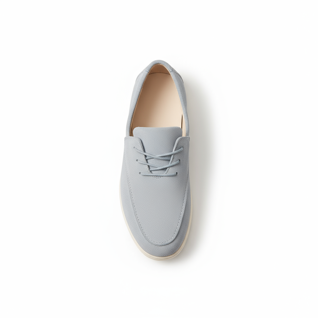 Suede Loafers with Cushioned Sole