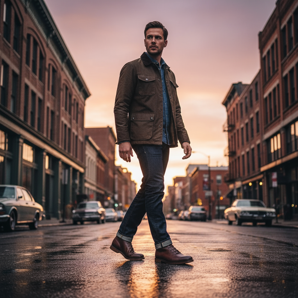Full-Grain Leather Boots with Welted Construction