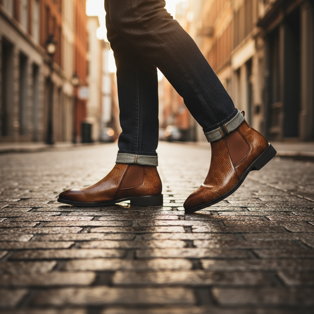 Casual Leather Chelsea Boots