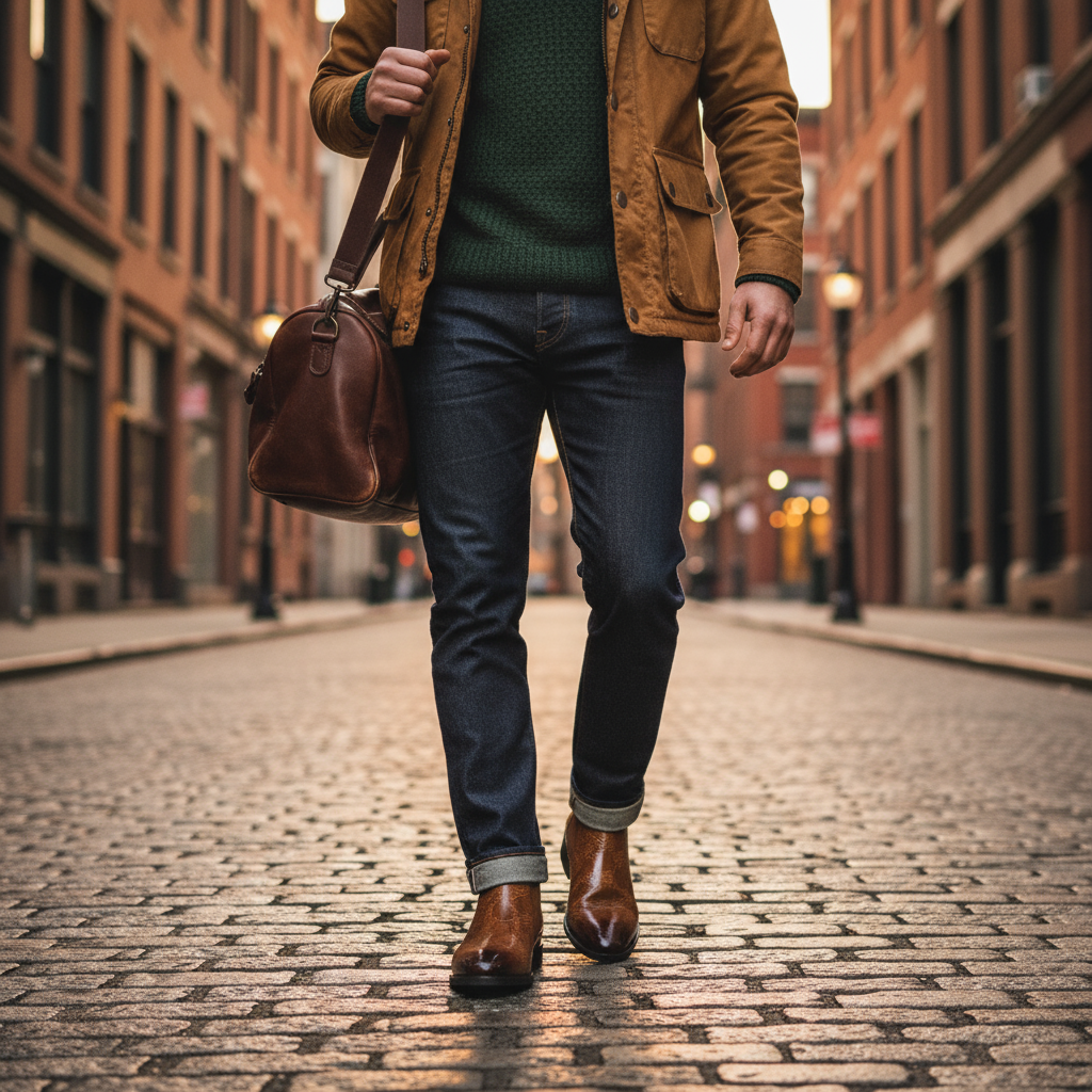 Casual Leather Chelsea Boots