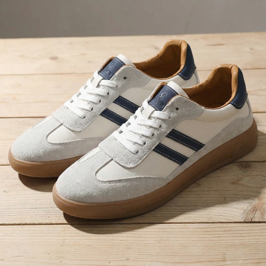 Suede Shoes with Breathable Upper