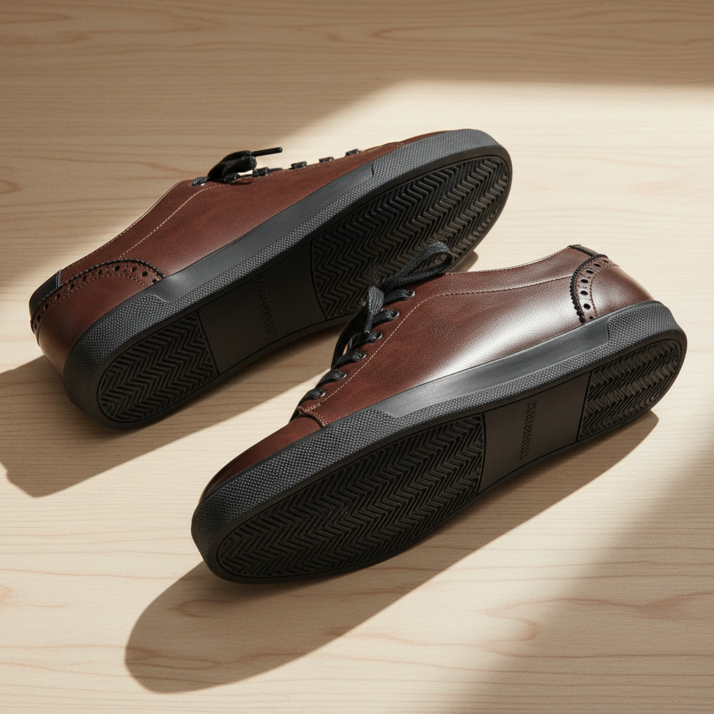Leather Shoes with City-Ready Traction