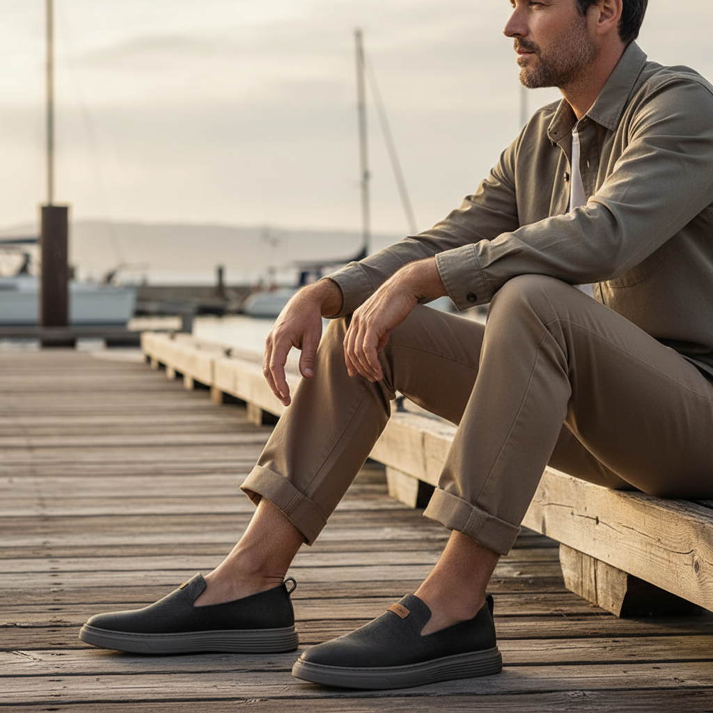 Full-Grain Leather Loafers with Broken-In Comfort