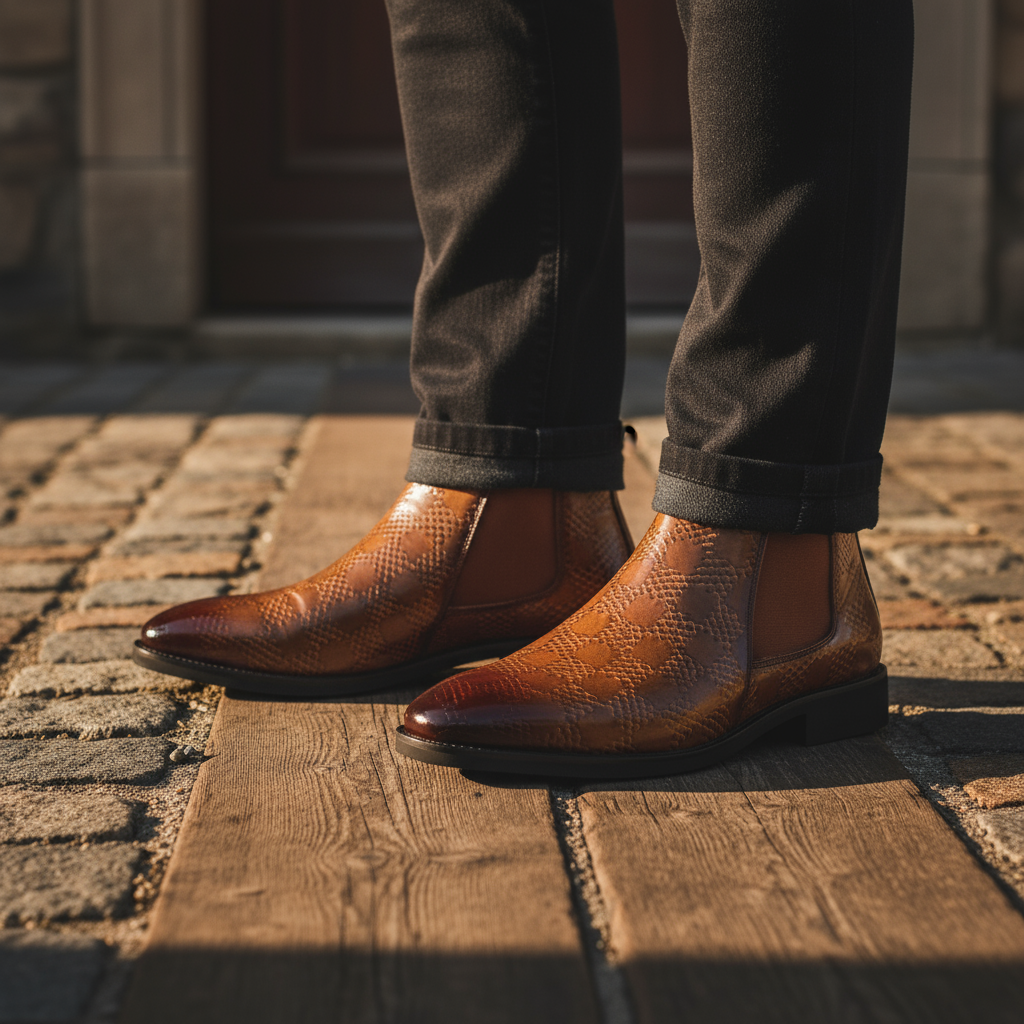 Casual Leather Chelsea Boots